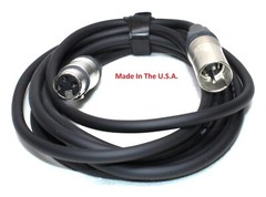 LASE 10 Ft DMX Lighting Cable W/ NEUTRIK NC3MXX 3-Pin XLR Male to NC3FXXX Female