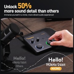 MAONO USB Audio Interface for PC: with XLR Input 24-bit/192kHz…