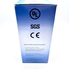 Easy To Install Noise Reduction Acoustic Panel: 100% Polyester Fiber