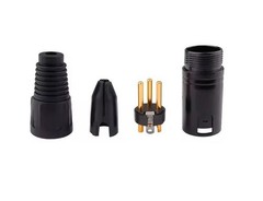 10 PCS XLR 3-Pin Male + Female Microphone Cable Audio Connector Plug End Black