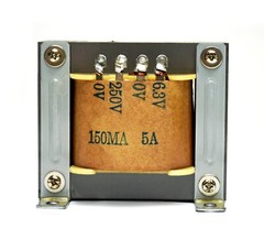 AC power Transformer IN AC 230V 120V 50Hz Out= AC 250V 150mA + 6.3V 5A 69VA Tube