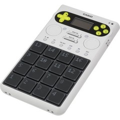 Casio SXC-1 Portable Standalone Sampler White 16 Pads 64GB USB-C SK-1 MT-40