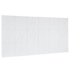 VEVOR 18 Pack Acoustic Wall Panels 11.8 x 11.8 x 0.4 inch Self-Adhesive White