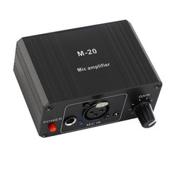Microphone Preamp High Gain 48V Power XLR Output Mic Preamplifier For