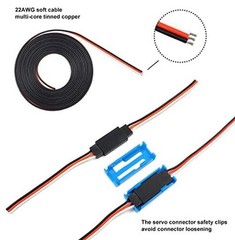 55 Sets Servo Plug Male Female Connector Crimp Pin Cable Kit with Crimping