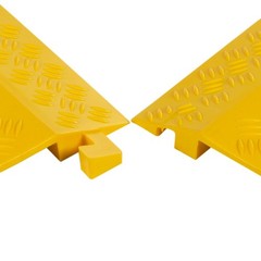 5-Pack Extra Wide High-Traffic Pedestrian Cable Cover Wire Protector Ramp
