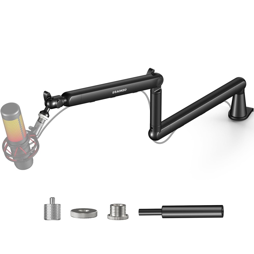 Adjustable Microphone Boom Arm for Blue Yeti HyperX Elgato Wave