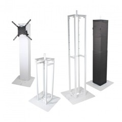 Pro X Flex Totem TV Adjustable Height Totem W/Folding Base Plate, 55″ TV Mount
