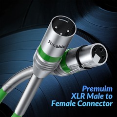 XLR to XLR Cable 40 Feet Premium XLR Microphone Cable Heavy Duty 22AWG OFC XL…