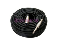 100FT XLR Shielded 3-Pin Male to 1/4″ Stereo TRS Mic Microphone Audio Cord Cable