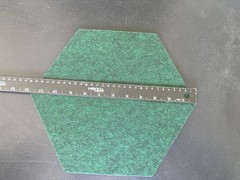 12x Hexagon Acoustic Panels 6 Inch Green Sound Absorbing Foam Tiles 8mm