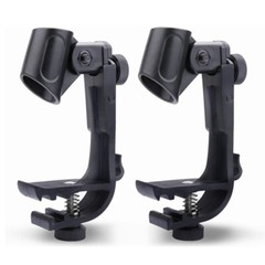 4Pcs Clamp Clip Holder Mount For Drum Microphone Mic For Shure SM58 SM57