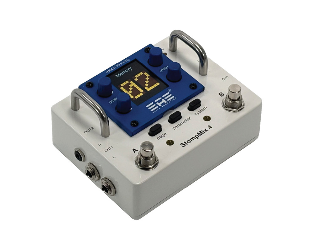 Elite Acoustics „EAE“ StompMix 4 – Four Channel Mini Digital Mixer Pedal