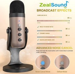 Plug-and-Play USB Microphone with Wide Device Compatibility