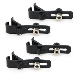 4Pc Drum Microphone Clip Shockproof Securing Clamp Holder Musical Instrument W