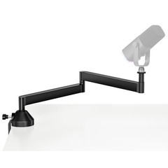 Low Profile Mic Arm, 360° Rotatable Microphone Arm Stand Foldable Desk Mic Bo…