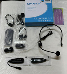Kimafun 2.4G Wireless Lavalier Microphone Voice Amplifier New Sealed
