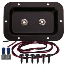 Speaker jack plate with 2 Neutrik 1/4″ connectors for PA or Guitar cabinets