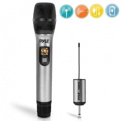 Pyle-PRO 16 Channels Selectable UHF Wireless Mic with Adapter Receiver PDWMU105