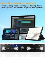 Advanced Wireless 4 Button MIDI Foot Controller – Compact Design for Musicians