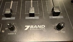 Radio Shack 7 Band Equalizer 3 Channel Stereo Sound Mixer 32-3012 Tested/Working