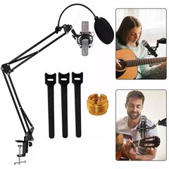 Desk Mount Holder 32″ Microphone Scissor Arm Sets Mic Stand Suspension Boom