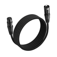 Noise-Cancelling 10FT XLR Microphone Cable – Studio Quality Braided Flexibility