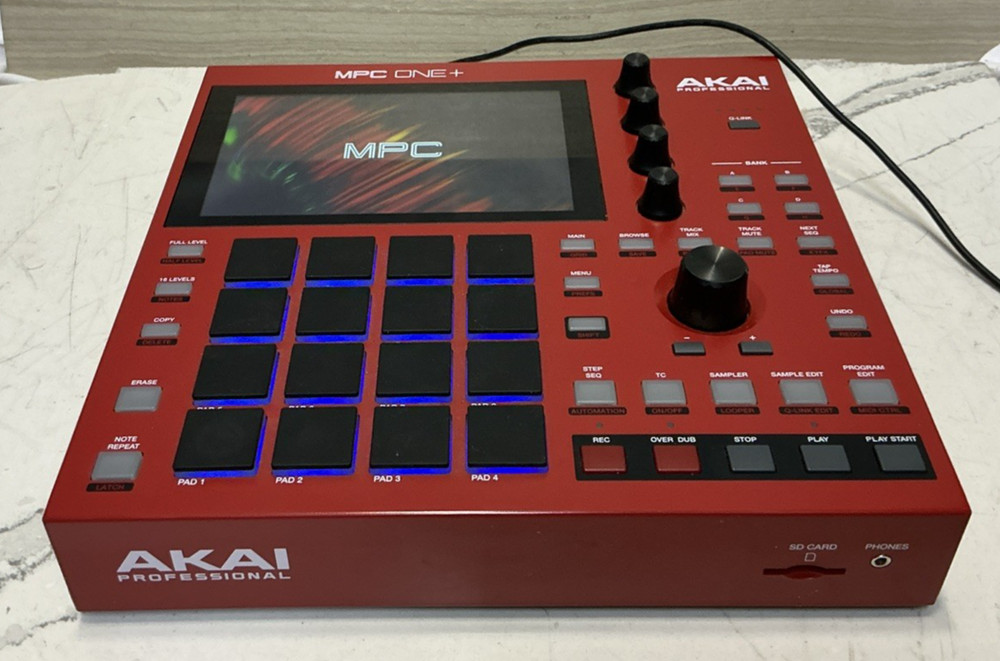 Akai Professional MPC One+ Standalone Sampler Sequencer 16-Pad Tabletop Red