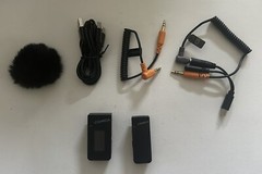COMICA Vimo C1 Wireless Lavalier Microphone, Mini Lapel Mic w/ Noise Cancel