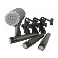 SHURE DMK57-52 Drum Classic Mic Kit with Case, Clips & A56D Mounting System