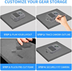 Platt Protective Hard Shell Equipment Case 24”x16”x7” | w/Pick Apart Foam Liners
