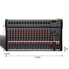 8/12/16 Channel USB Bluetooth Live Studio Audio Mixer Mixing Console Sound Pro
