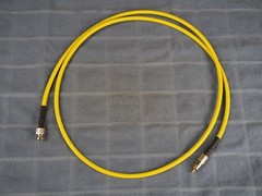 Belden 1694A, 75 ohm Word Clock or S/PDIF cable, Canare RCA to BNC, 5ft. length