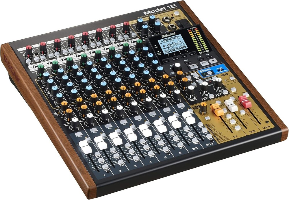 Tascam Model 12 All-in-One 12-track Digital Multitrack Mixing & Recording Studio