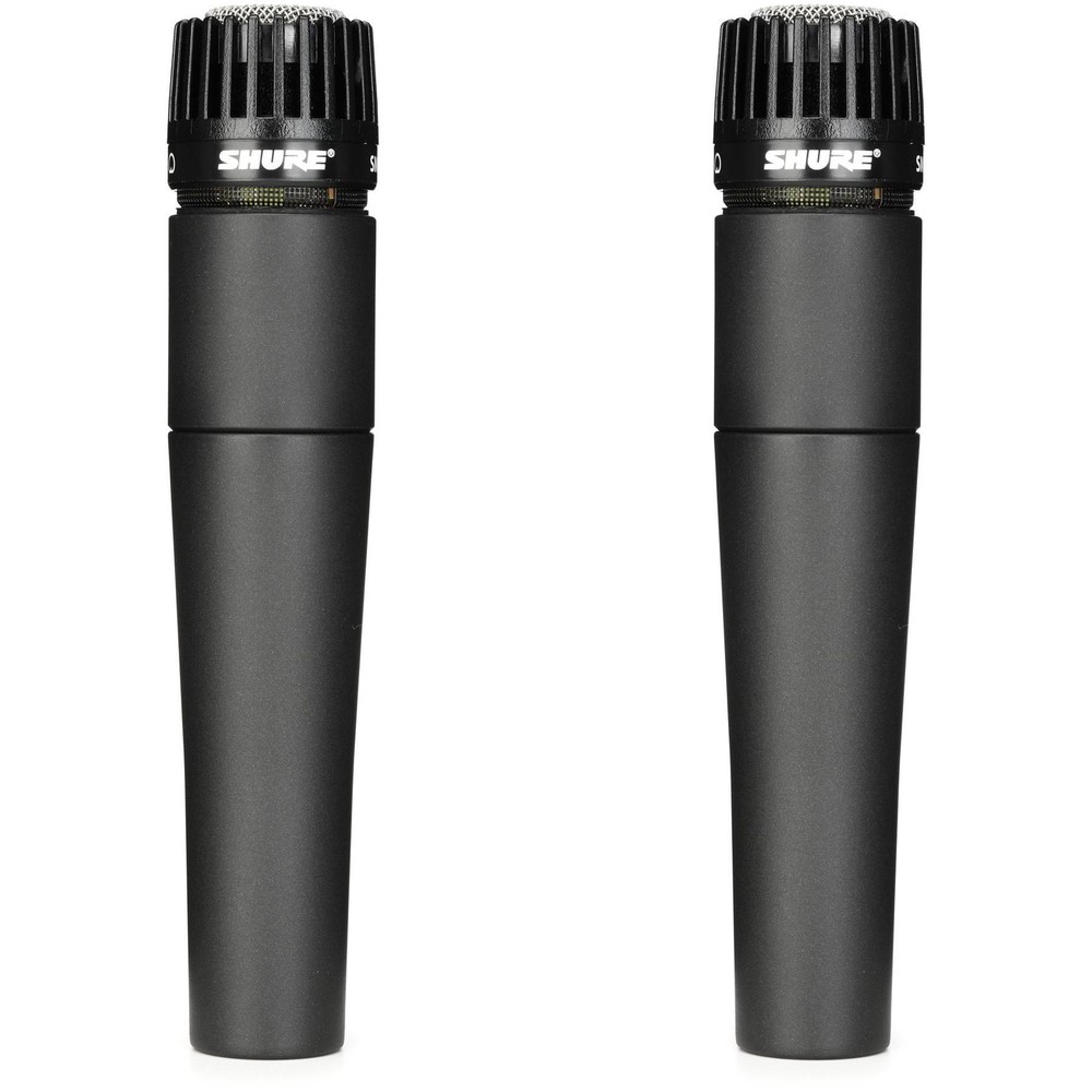 Shure SM57 Cardioid Dynamic Instrument Microphone (2-Pack)