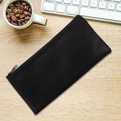 Leather Microphone Storage Bag Portable Black Mic Pouch with Zipper Dustproof…