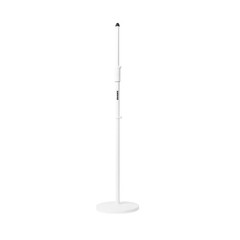 4x SHURE White Mic Stand With 10″ Round Base + 4x Mic Foam Black + 4x XLRs