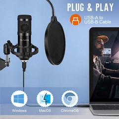 Piy Painting Cardioid Condenser Microphone Kit Gaming Podcasting Streaming