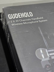 Wireless Microphone System GUDEHOLO Metal Dual Professional Home KTV Set New