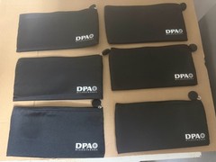 Lot Of 6 DPA S-DKF0022 PADDED ZIPPERED MICROPHONE POUCH-