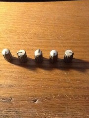 (5) White Knobs for Mackie 32.8 and 24.8 Mixers