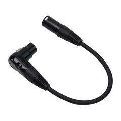 XLR Mic Extension Cable 90 Degree Female To Straight Male For Speaker Studio New