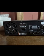 Saga SAG6012 240W 1-Channel Power Amplifier Phantom Power RCA/XLR Black