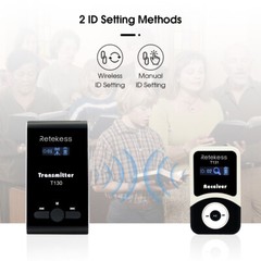 T130 Wireless Assisted Audio Tour Guide System 40 Receiver Group Communication