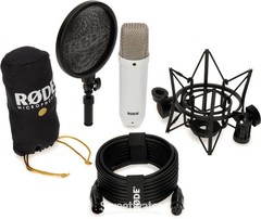 Rode NT1 Signature Series Condenser Microphone with SM6 Shockmount and Pop
