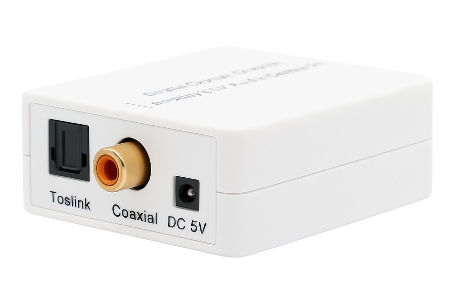 Digital Audio Converter Optical Coax SPDIF Audio In ▲ Stereo L/R3.5mm AUX Out