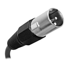 2 Foot Brown XLR to XLR Patch Cable PA/DJ Mic Cord XLRM to XLRF