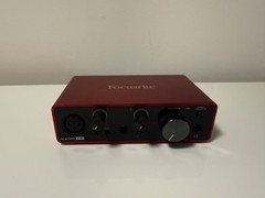 Used Focusrite Scarlett Audio Interface + AKG P120 Microphone Recording Studio