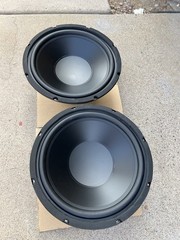2x GRS 12SW-4 12” Poly Cone Subwoofer 4 Ohm Speaker New Open Box