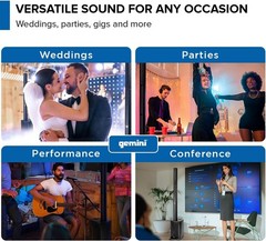 WPX-2000 Modular Line Array Speaker 1200W Peak Power Portable PA, Bluetooth…